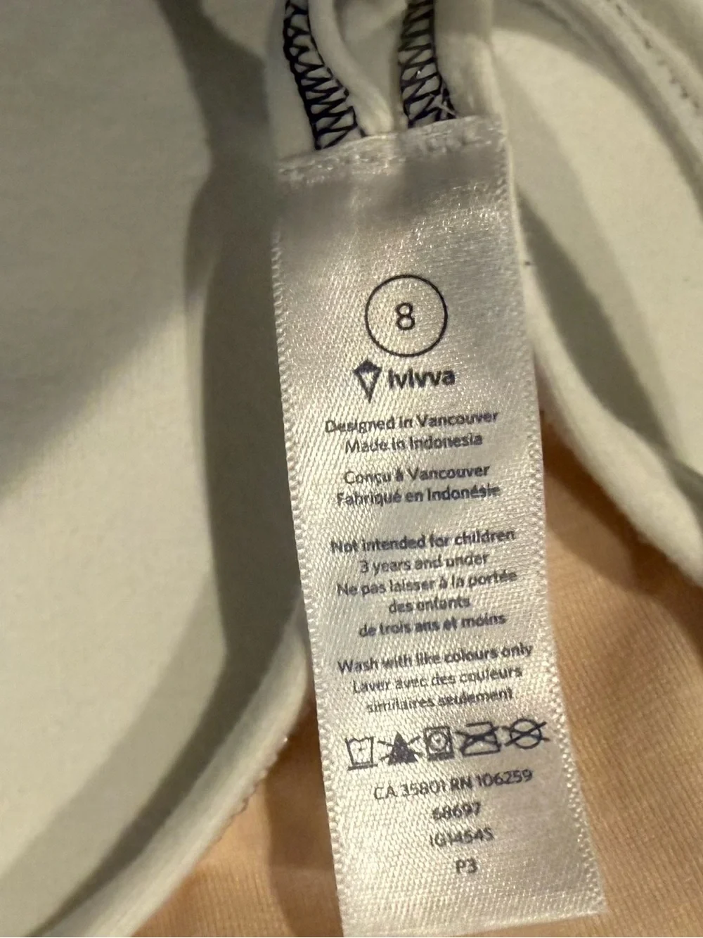 Ivivva by Lululemon White Racerback Tank Top Size 8